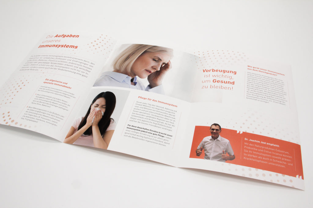 Flyer "Gib deinem Immunsystem einen Kick"