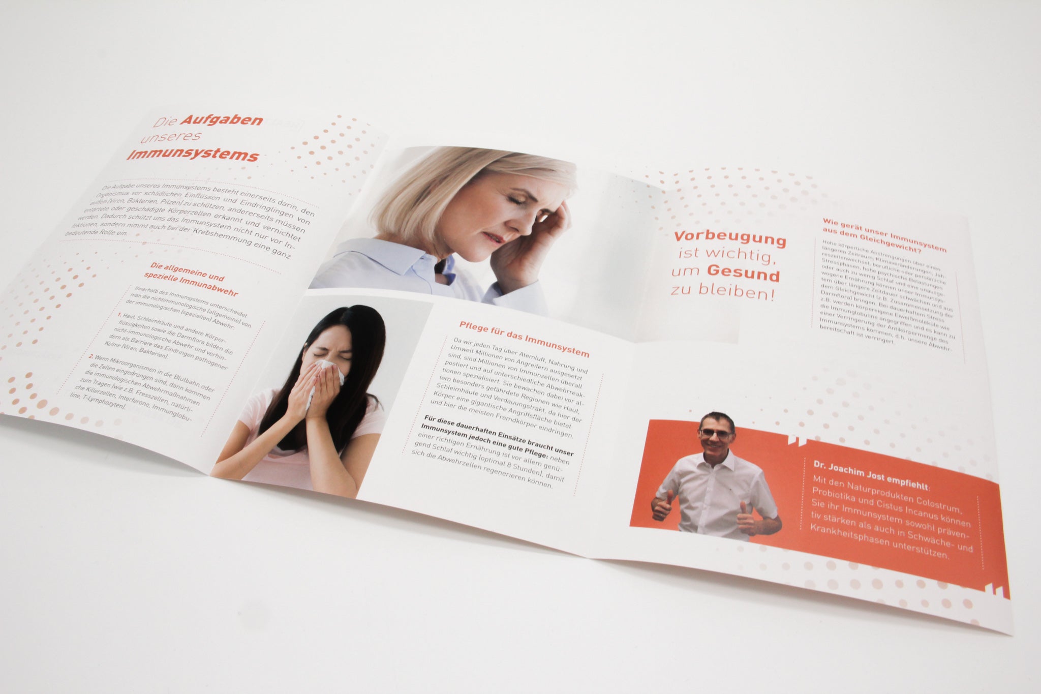 Flyer "Gib deinem Immunsystem einen Kick"